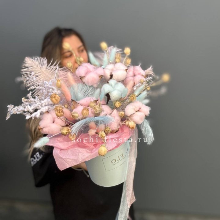 Авторский бокс с сухоцветами №2 в Томске