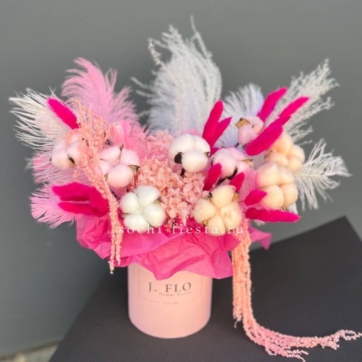 Авторский бокс с сухоцветами №1 в Томске