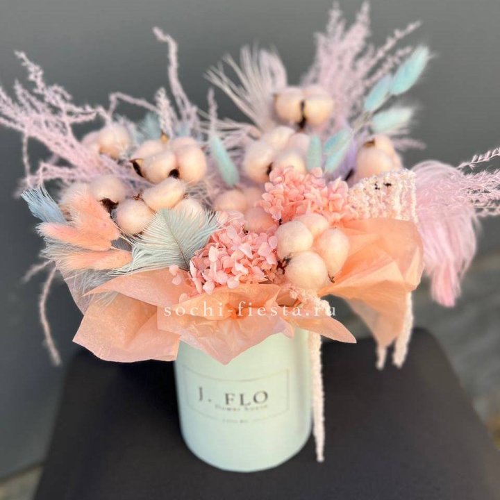 Авторский бокс с сухоцветами №3 в Томске