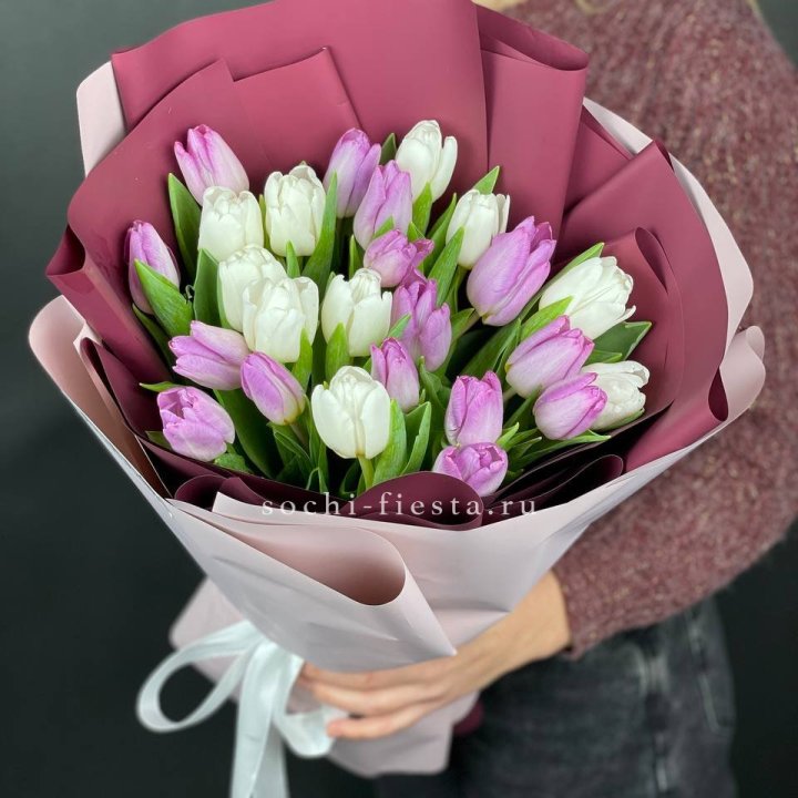 25 тюльпанов микс в Томске